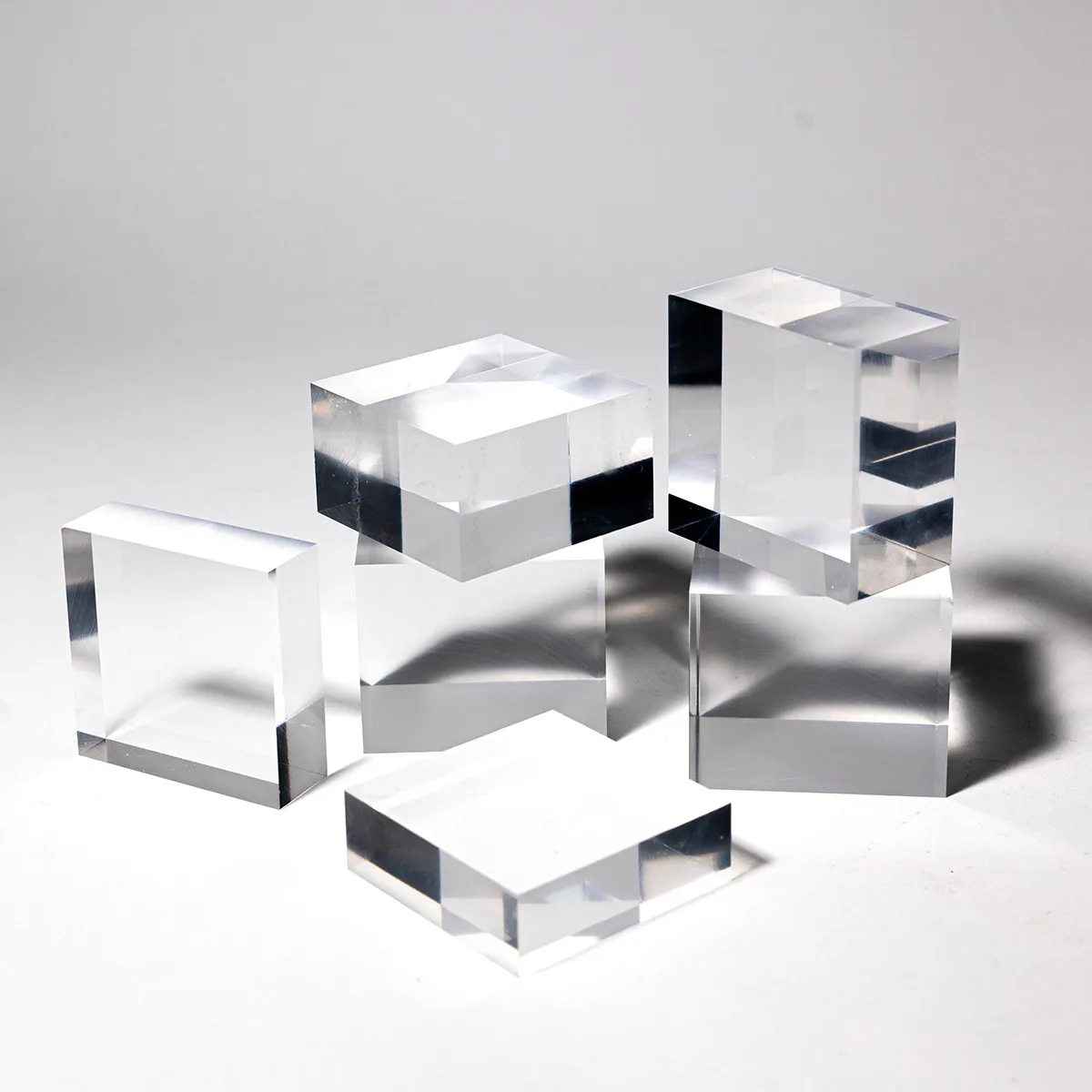 Riser: Clear Acrylic Blocks in Small, Medium and Large
