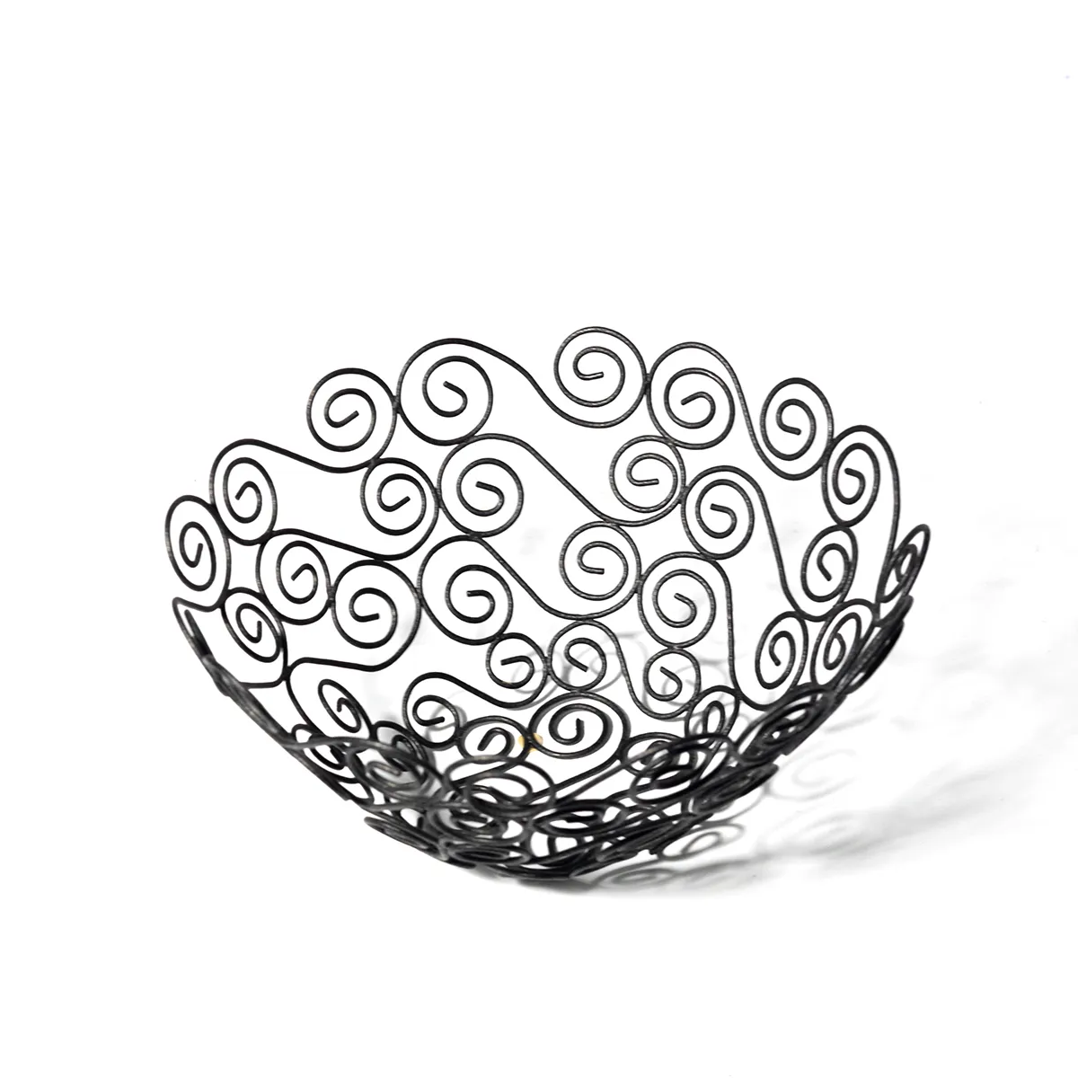 Swirrely Black Wire Fruit Basket Medium sized