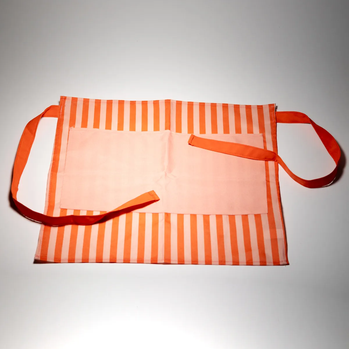 Orange Pink Striped Apron, Kids, Children Cooking