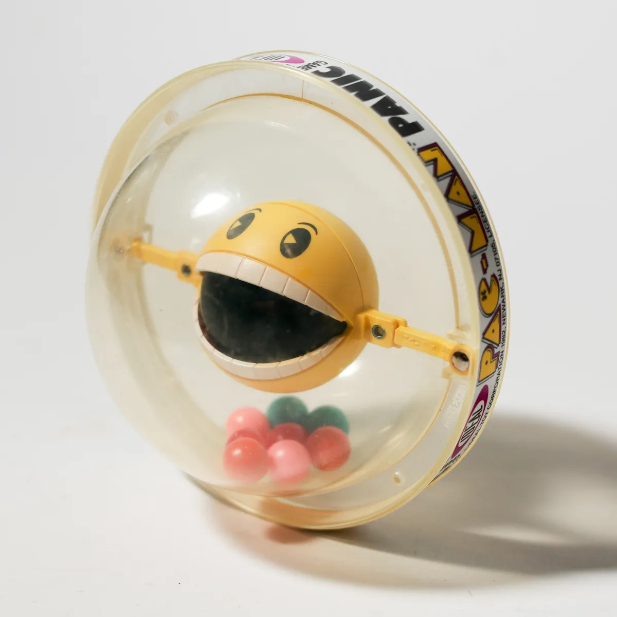Vintage 1980s Yellow Smiley Face Pacman