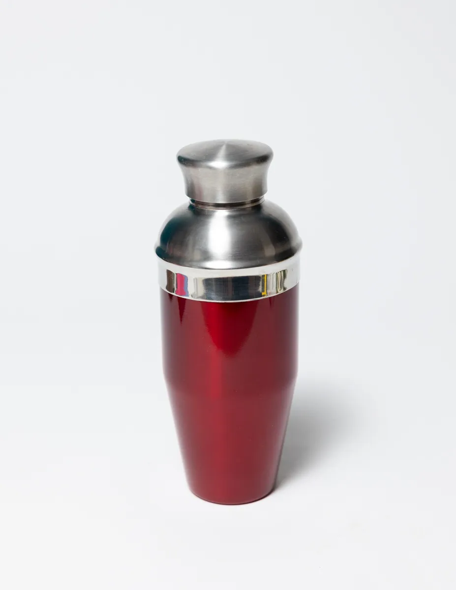 Modern Shiny Red Cocktail Shaker