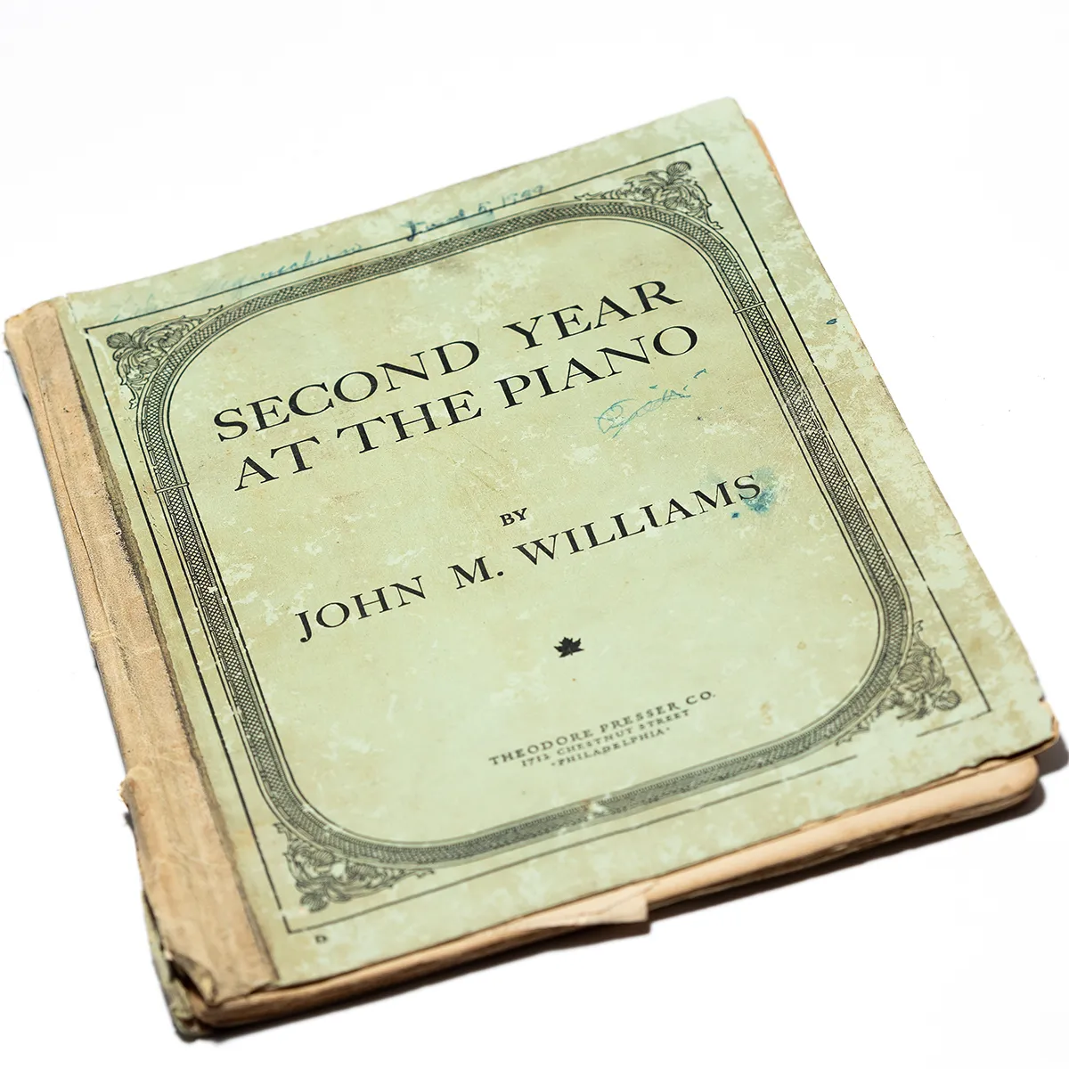 1940s Student Music Book, Second Year at the Piano - 10.25" x 9.75"