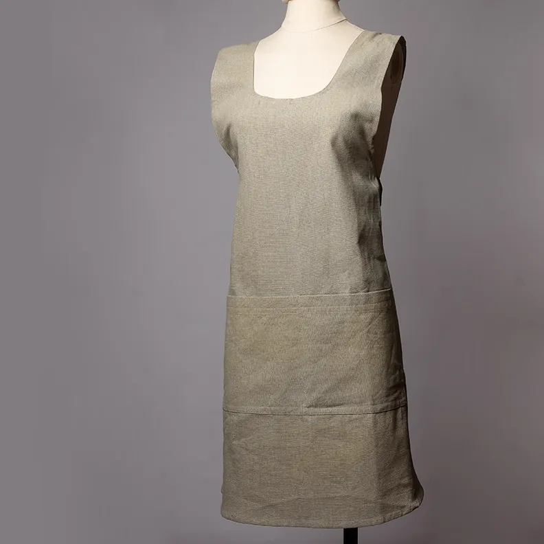 Wrap Around Ecru Smock Apron