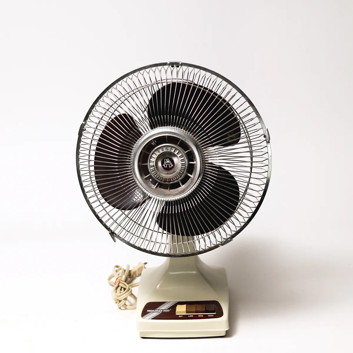 Vintage Oscillationg 3 Speed Desk Fan MB Model Off White