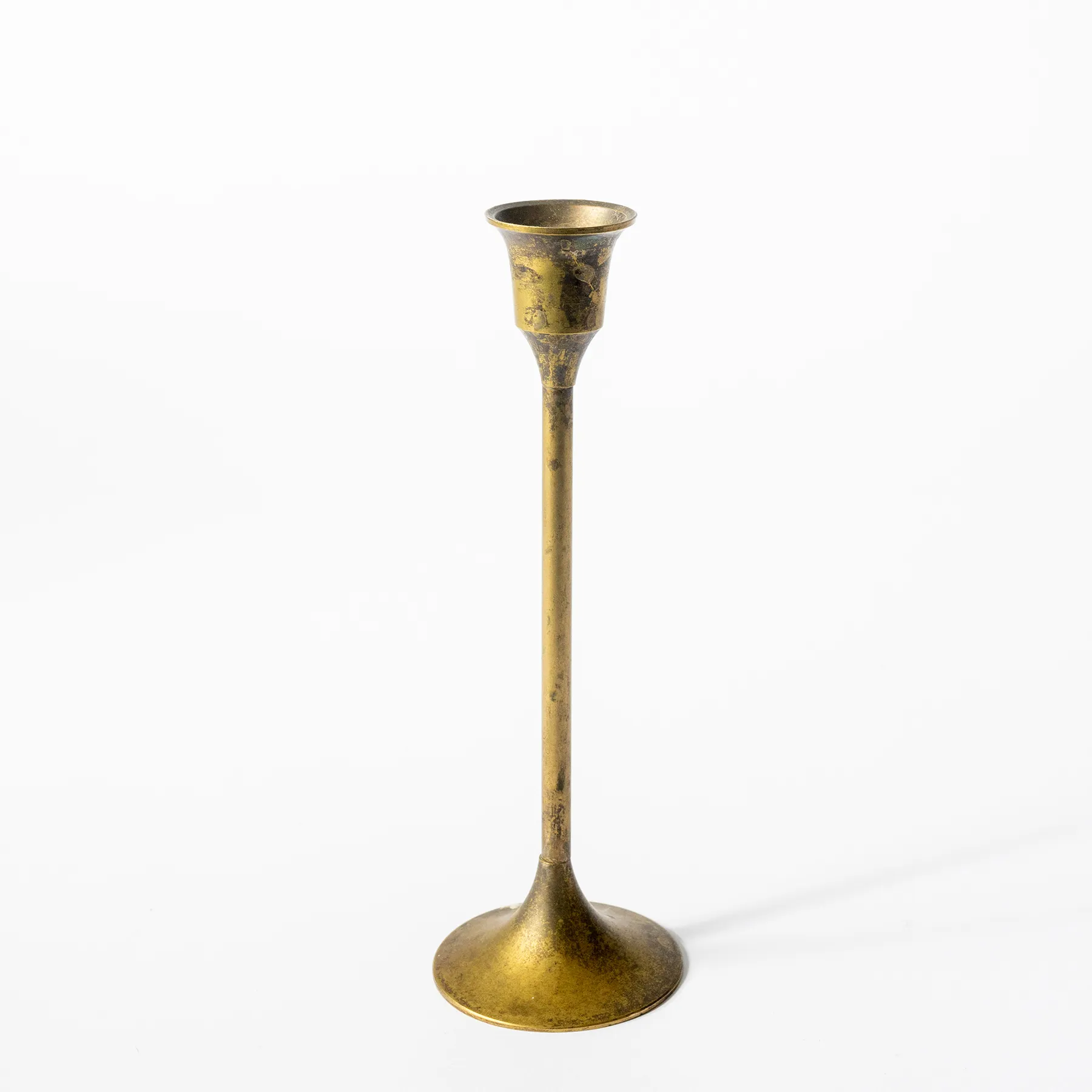 Brass Candle Holder - 8" x 2.5"