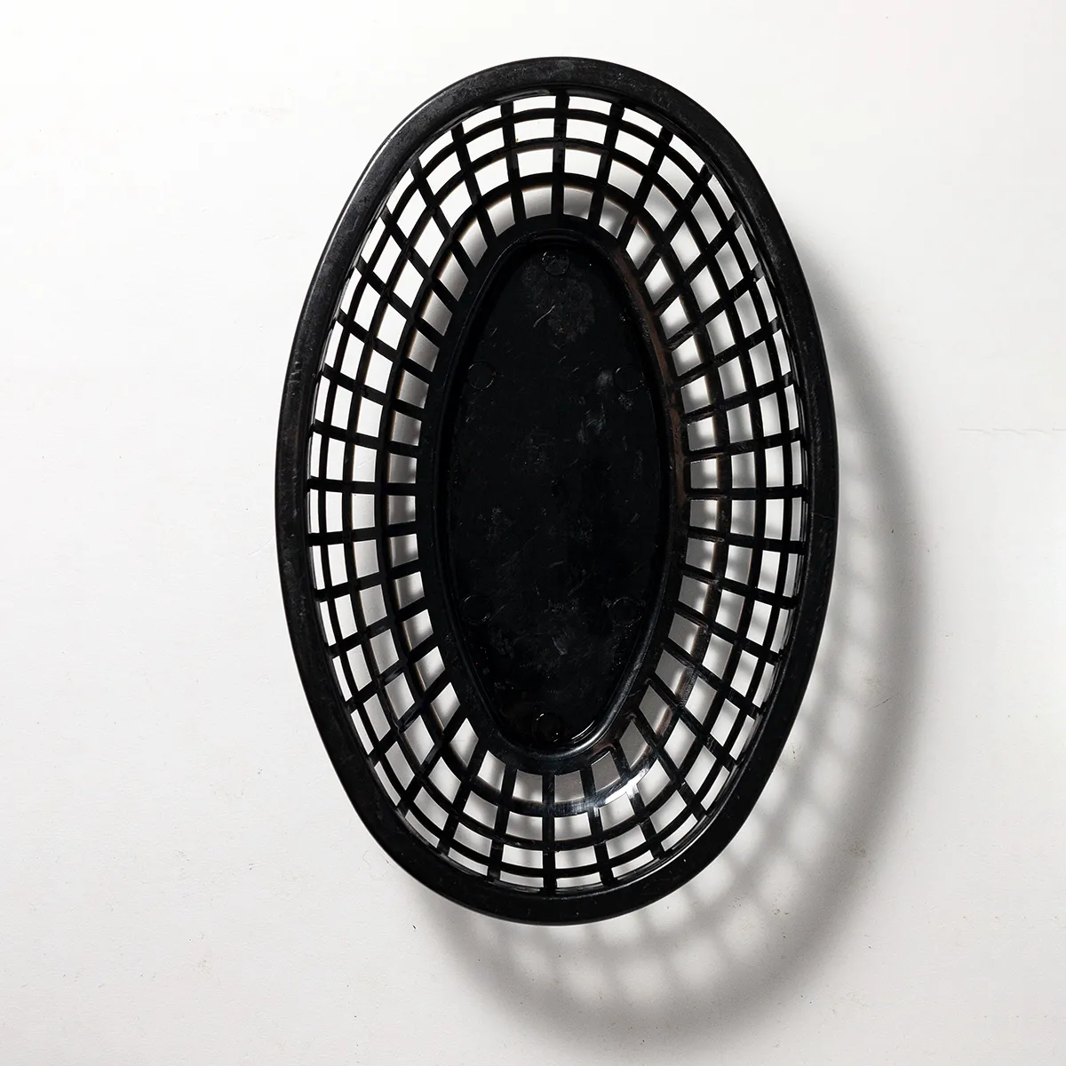 Black Plastic Hamburger To go tray