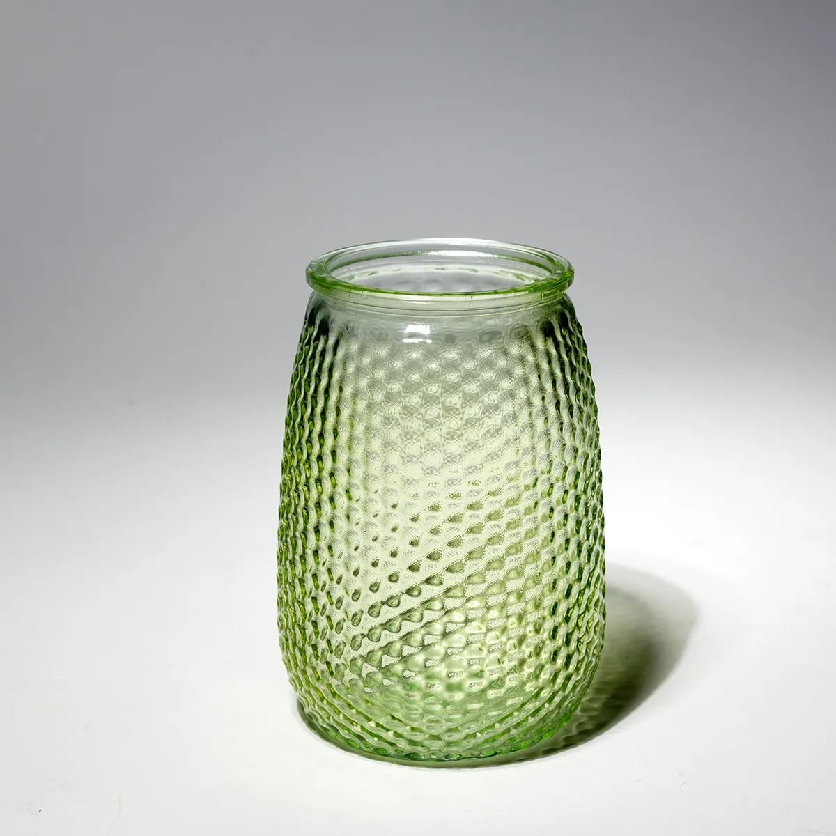 Light Green Vintage Honeycomb Hobnail Vase