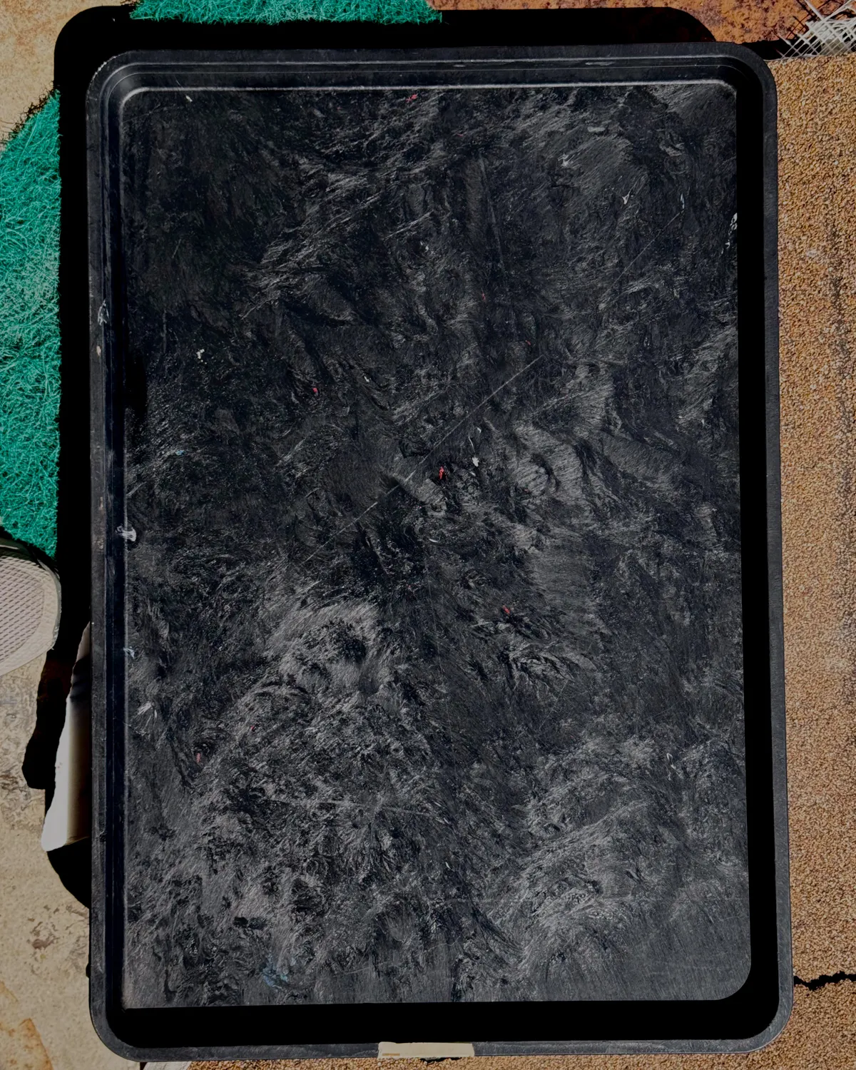 Industrial Black Textured Cafeteria Tray