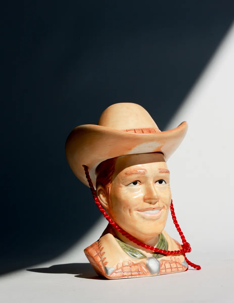 Vintage Roy Rogers Cowboy Ceramic Salt and Pepper shakers