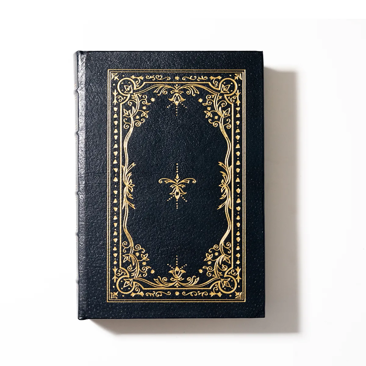 Book: Medical Book Neurology. Black Quarter leather with hubbed spine and gilt gold lettering/decoration. Gilded page edges. Silk page marker ribbon