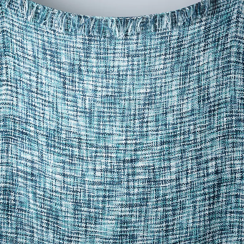 Multiple Blues Woven Blanket Throw 