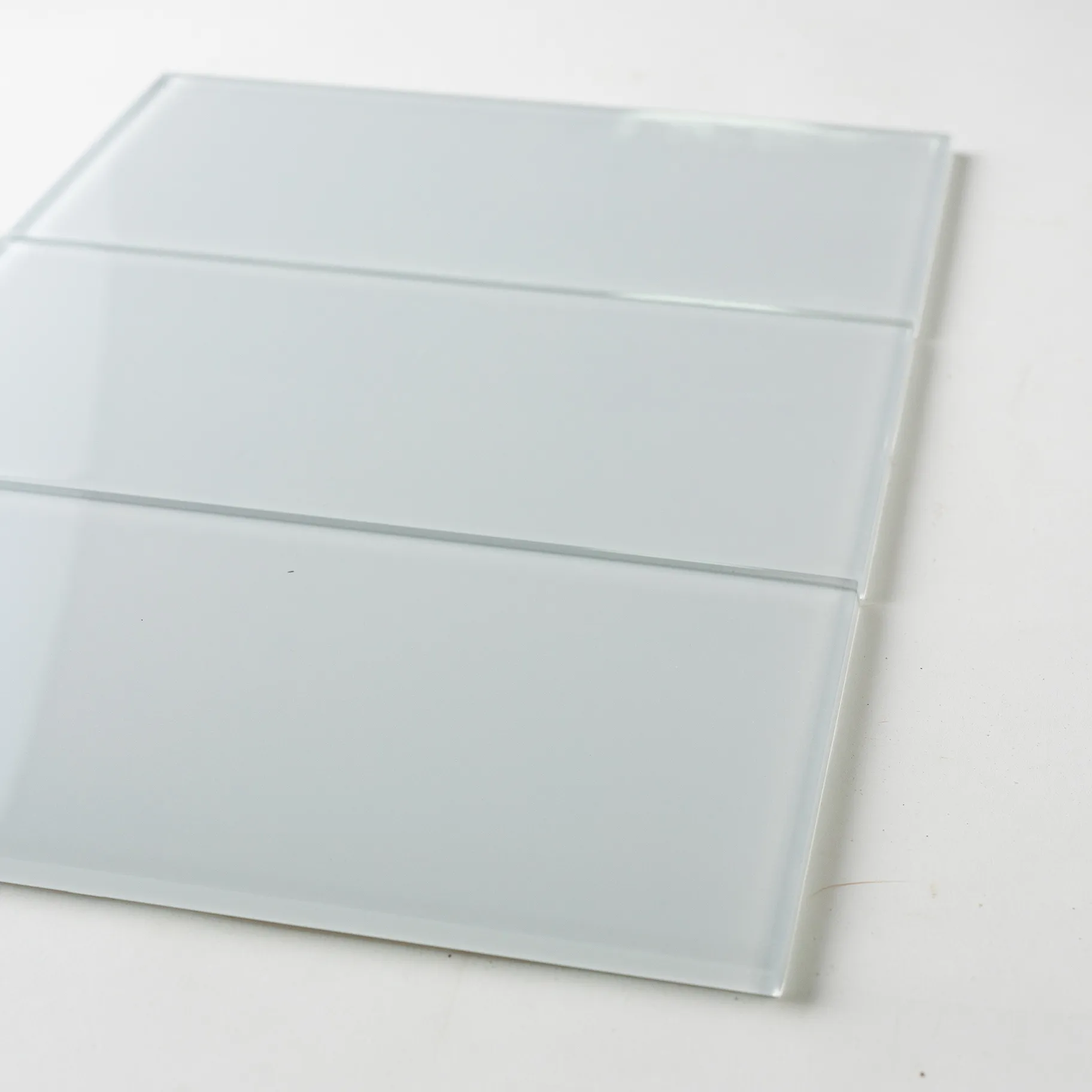 Surface White Glass Tiles - 4" x 12"