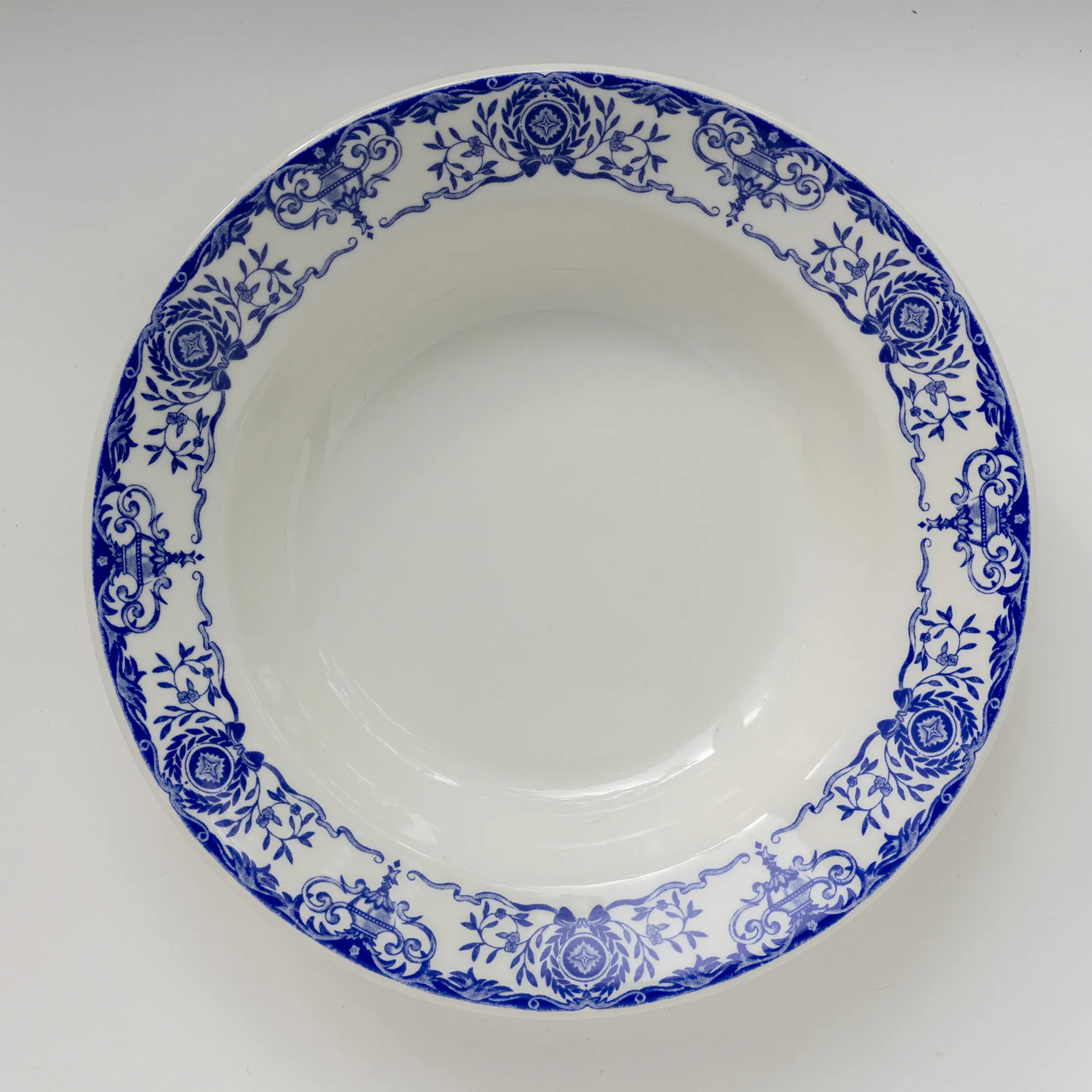 Blue Detail Pasta Bowl 8.5" diameter x 1.5"