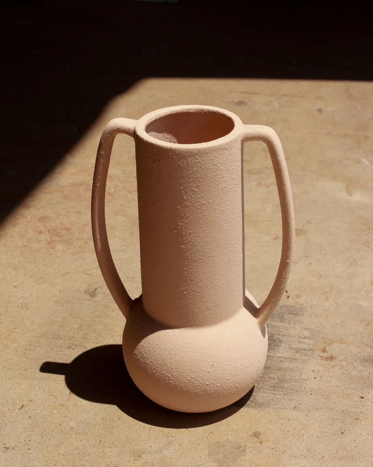 Rustic Mediterranean Terracotta Amphora Ceramic Vase Prop