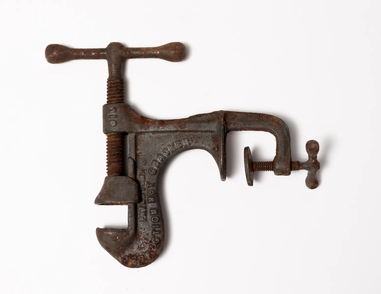 Antique "Perfection Nut Cracker" Rusted Closed, Plenty of Patina