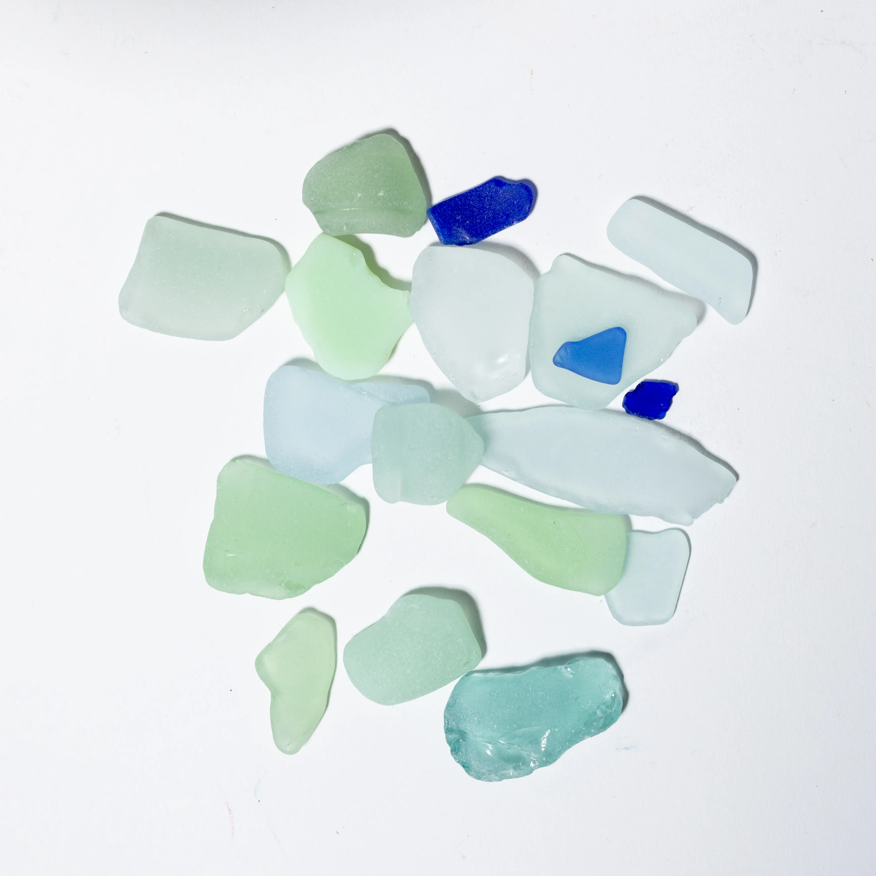 Natural Sea Glass Beach Glass Surf-Tumbled Bark Mismatched Genuine Long Beach, CA