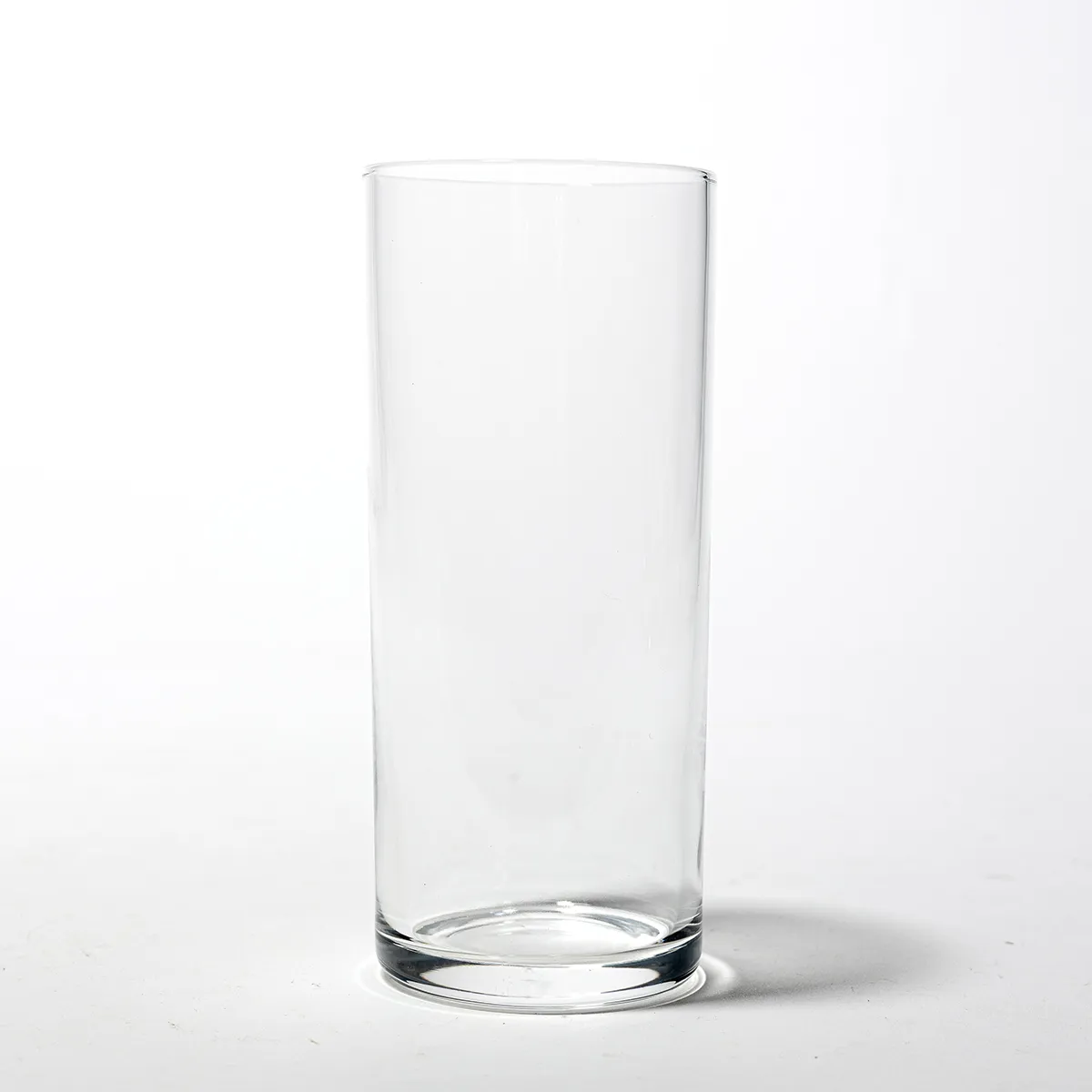 Highball or Tall Drinking Glass thin medium heavy base Seamless Smooth Round