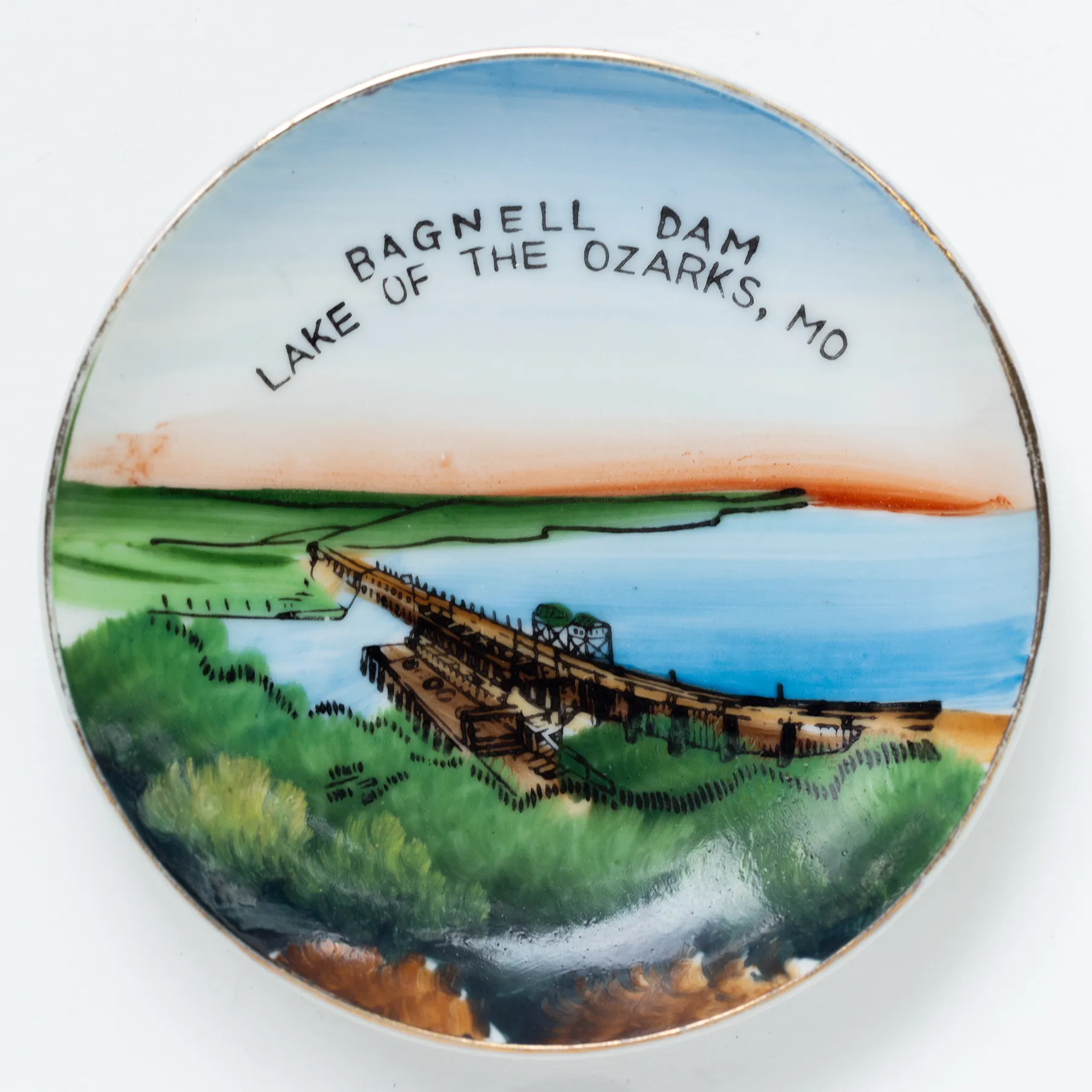 Ozark Souvenir Plate - 4" diameter