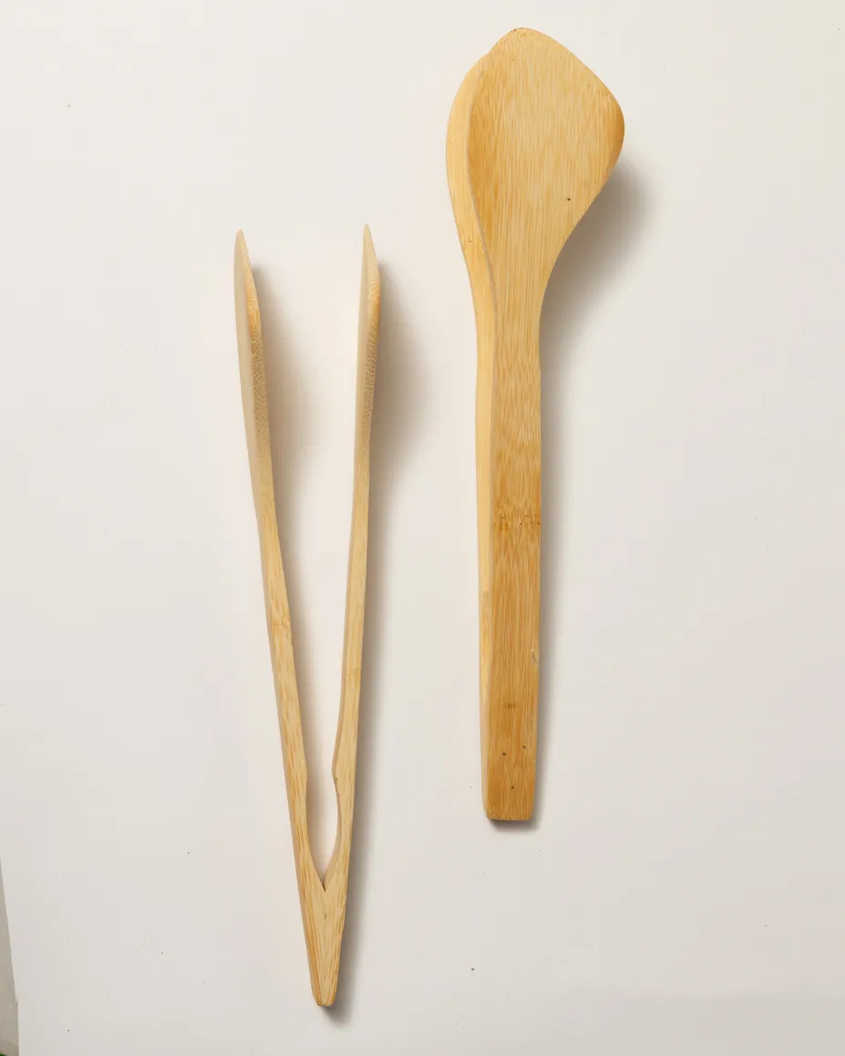 Matching Bamboo Tongs 2