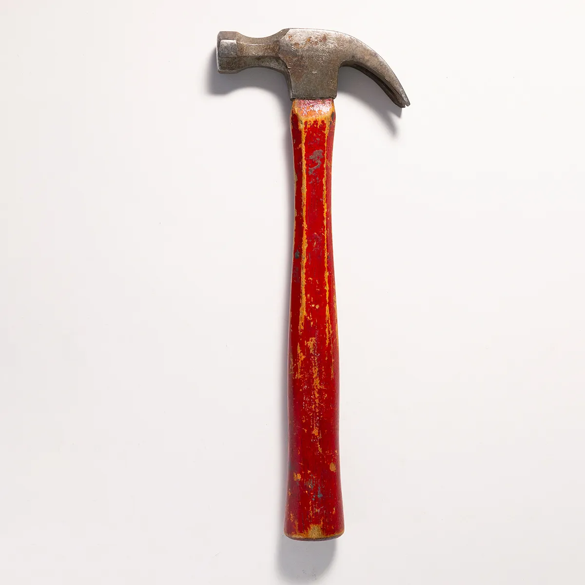 Vintage Tool Plumb Hammer with Head and Claw Red Handle