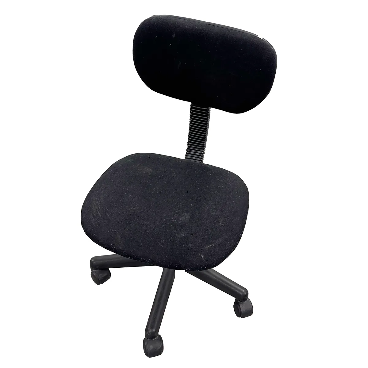 1990's black office chair black cushion small