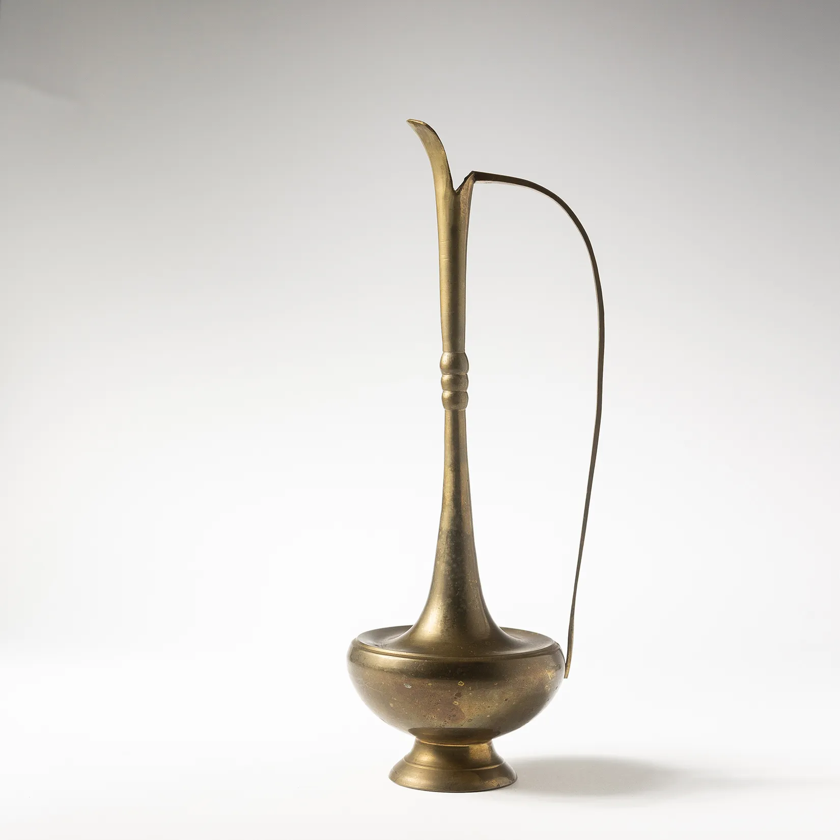 Solid Brass Pitcher from India - 12" x 4.25"