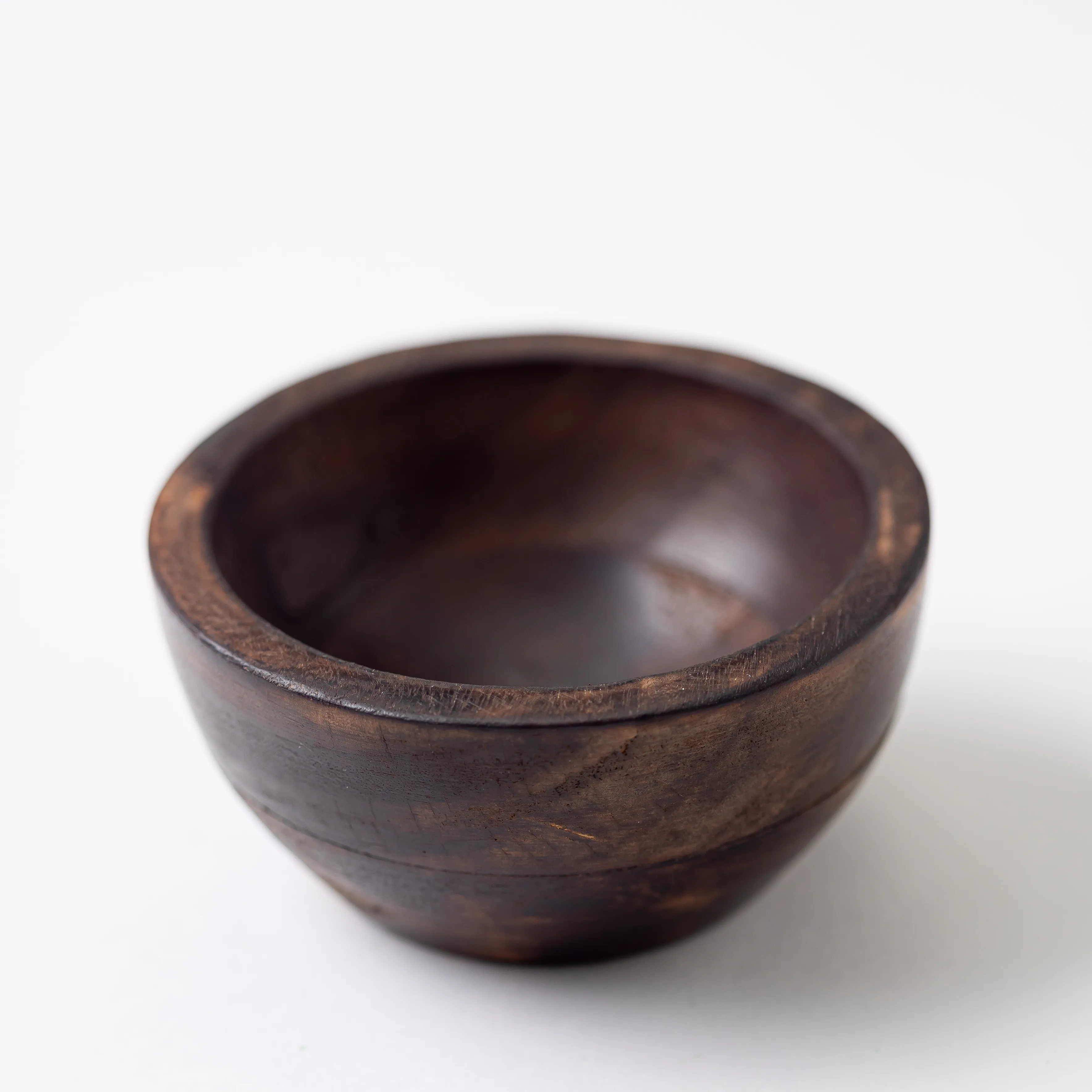 Small Dark Wood Ramekin 