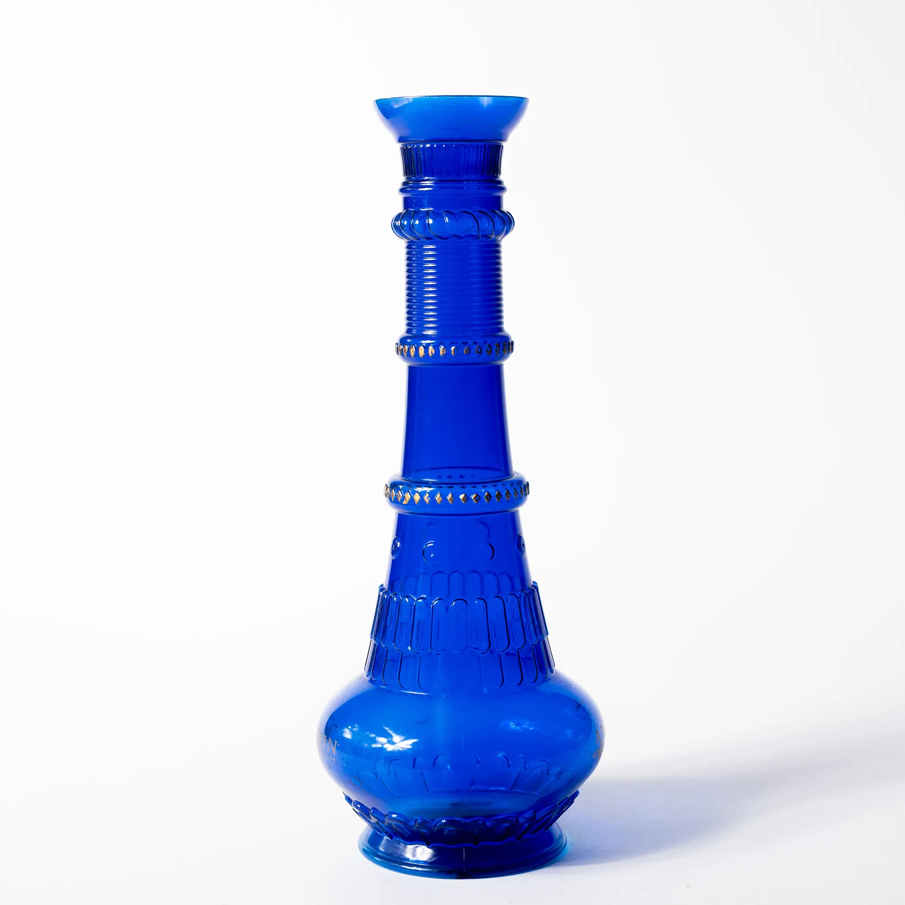 Aladdan Casino Genie Bottle Blue Plastic - 13" x 5"