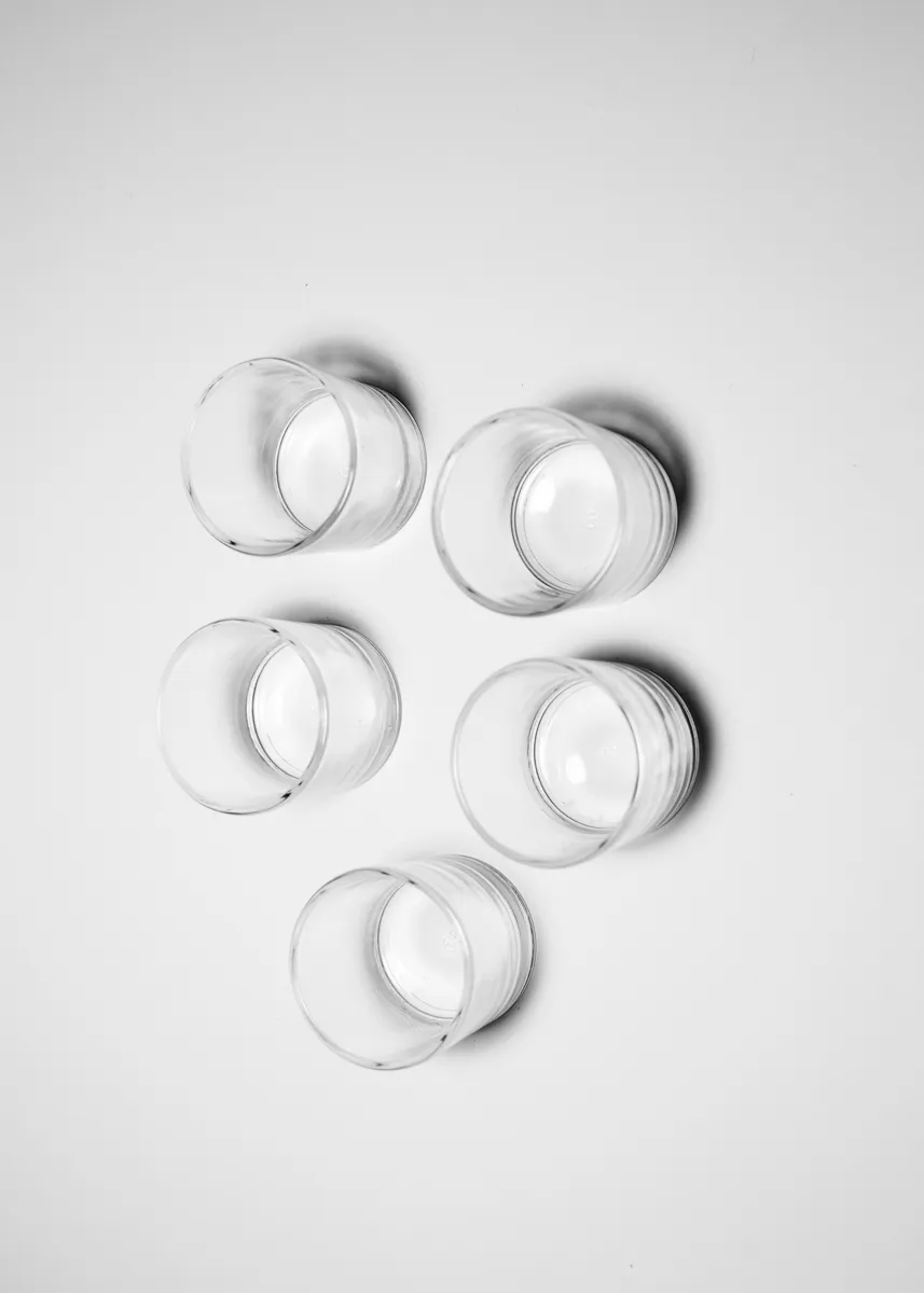 Small Clear Glass Votives