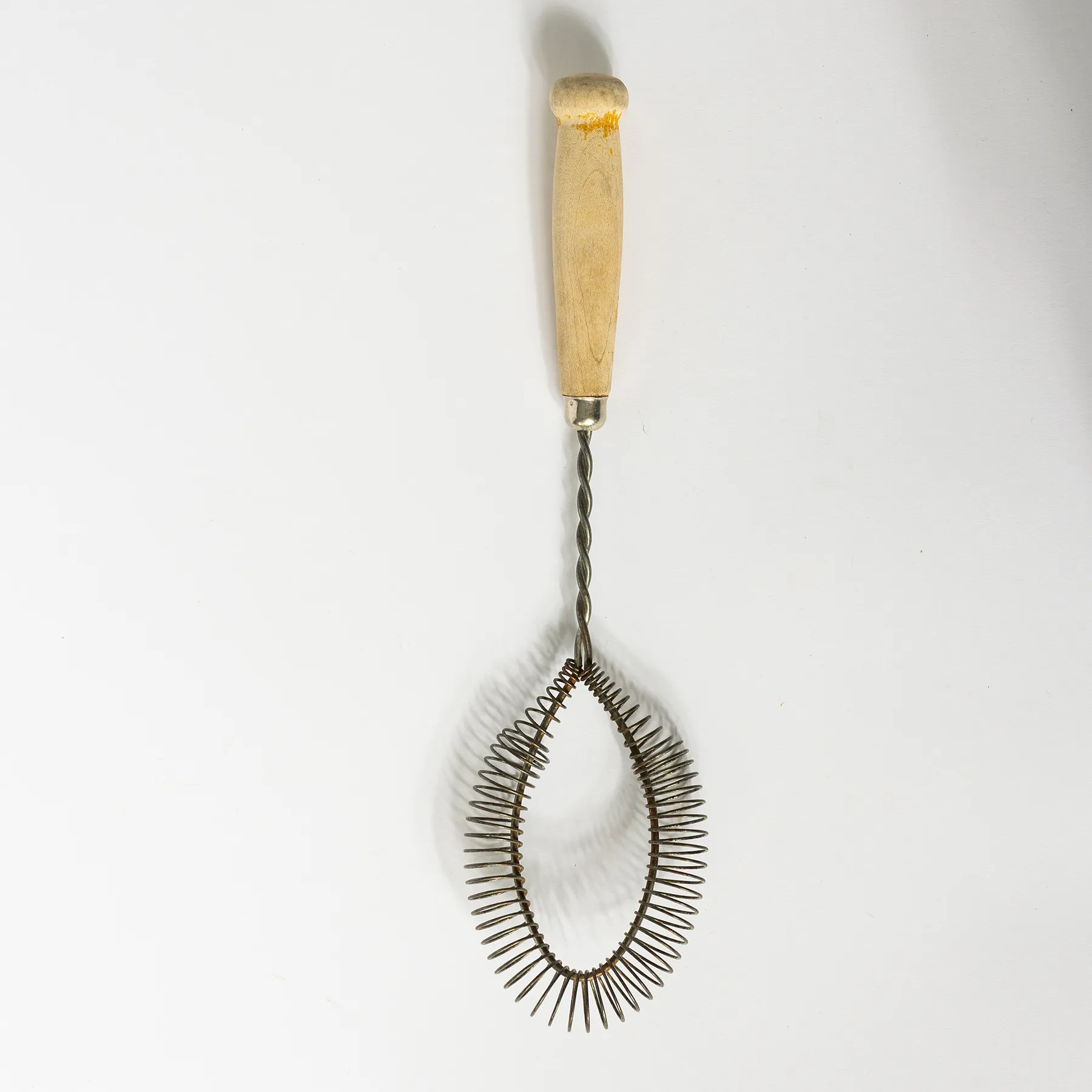 Vintage wood handled whisk - 12.25"