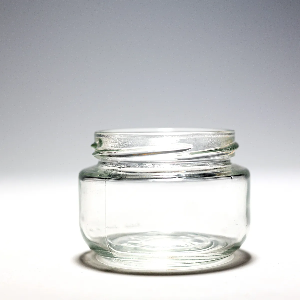 Vintage Sunshine Pimientos Jar with yellow lid, Short Jar