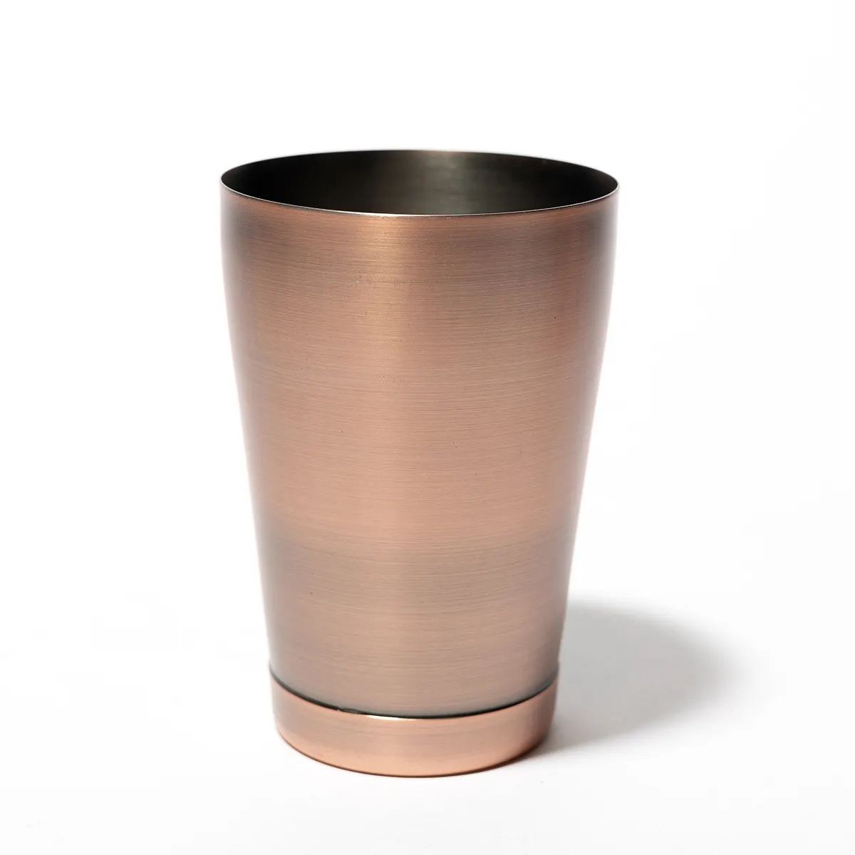 Cocktail Tin Mixer. small and large sized pair. Antique Copper. Rose Gold