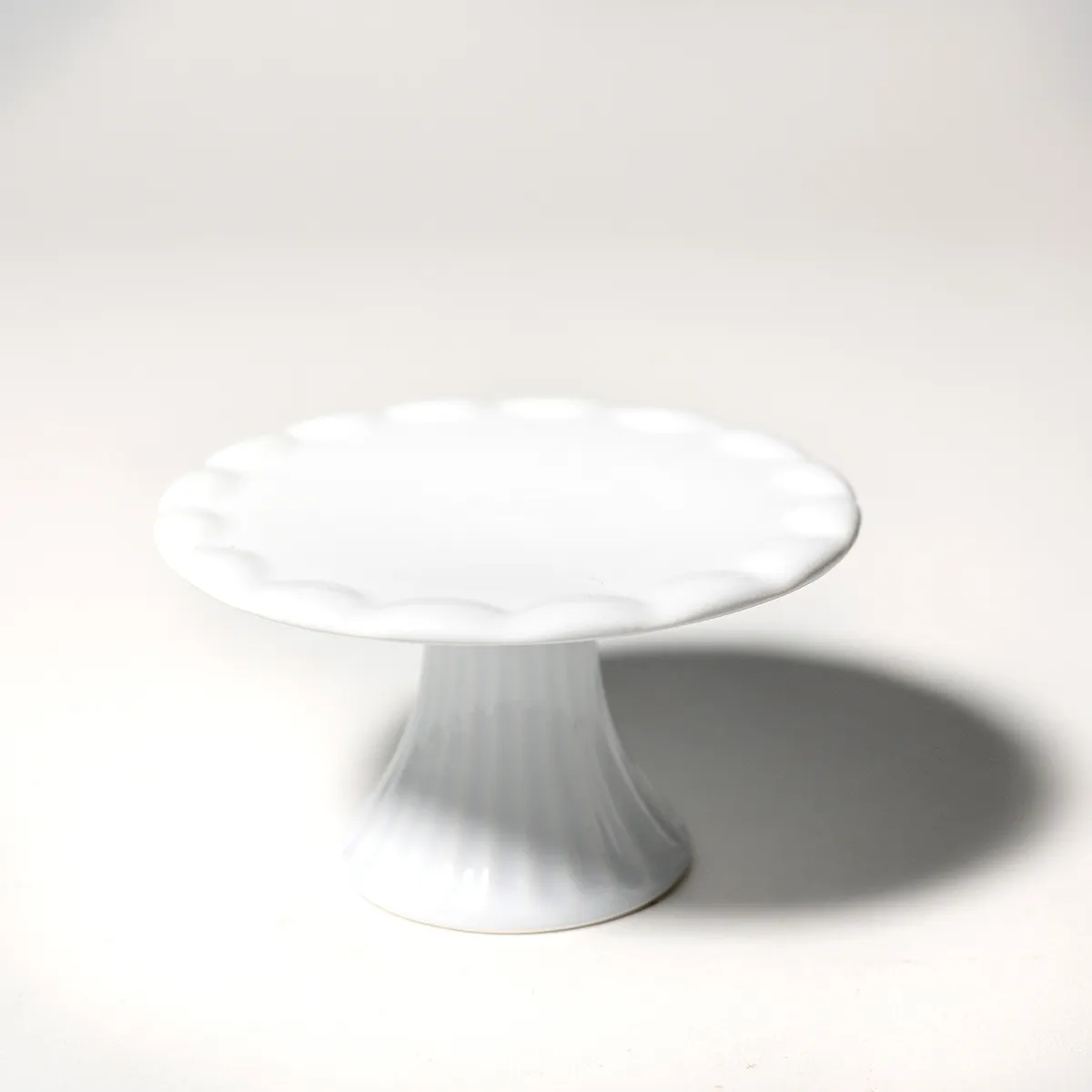 Ceramic White Cake Stand