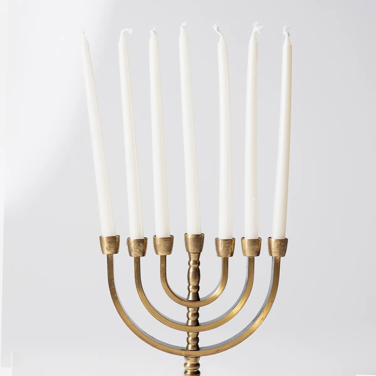 Vintage Hebrew Art Deco Menorah Candlestick Birchbox