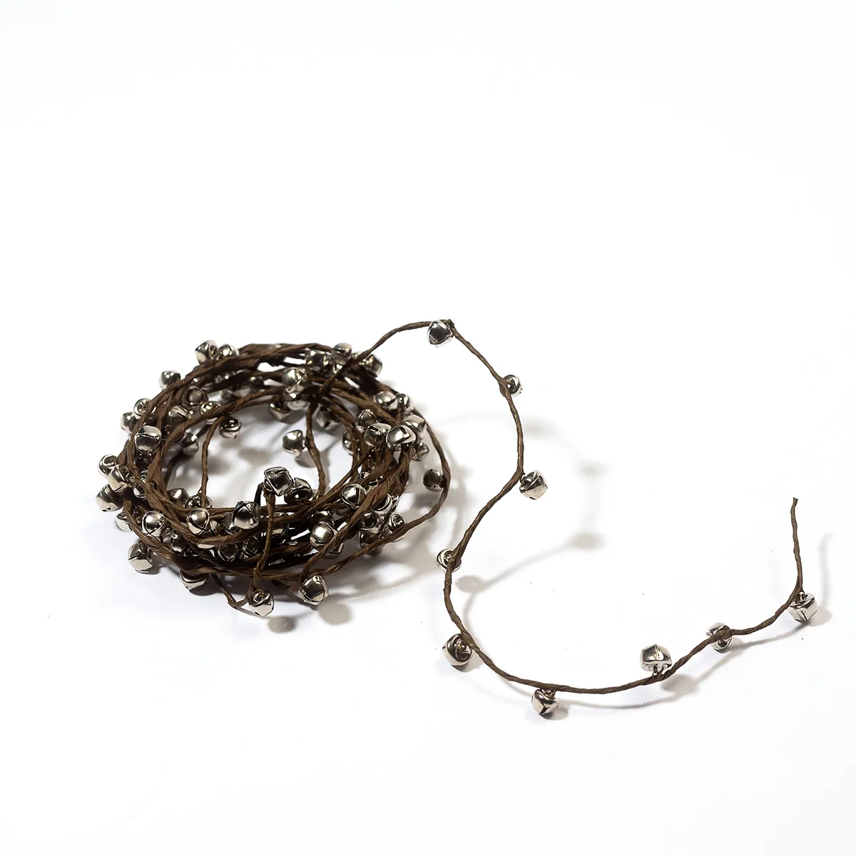 Jingle Bells on a wired Ribbon Garland - 15'