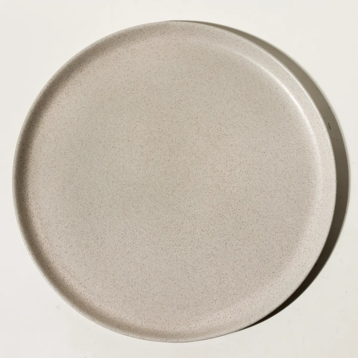 Artisan Matte Cream Melamine Dinner Plate Rustic Minimalist Set