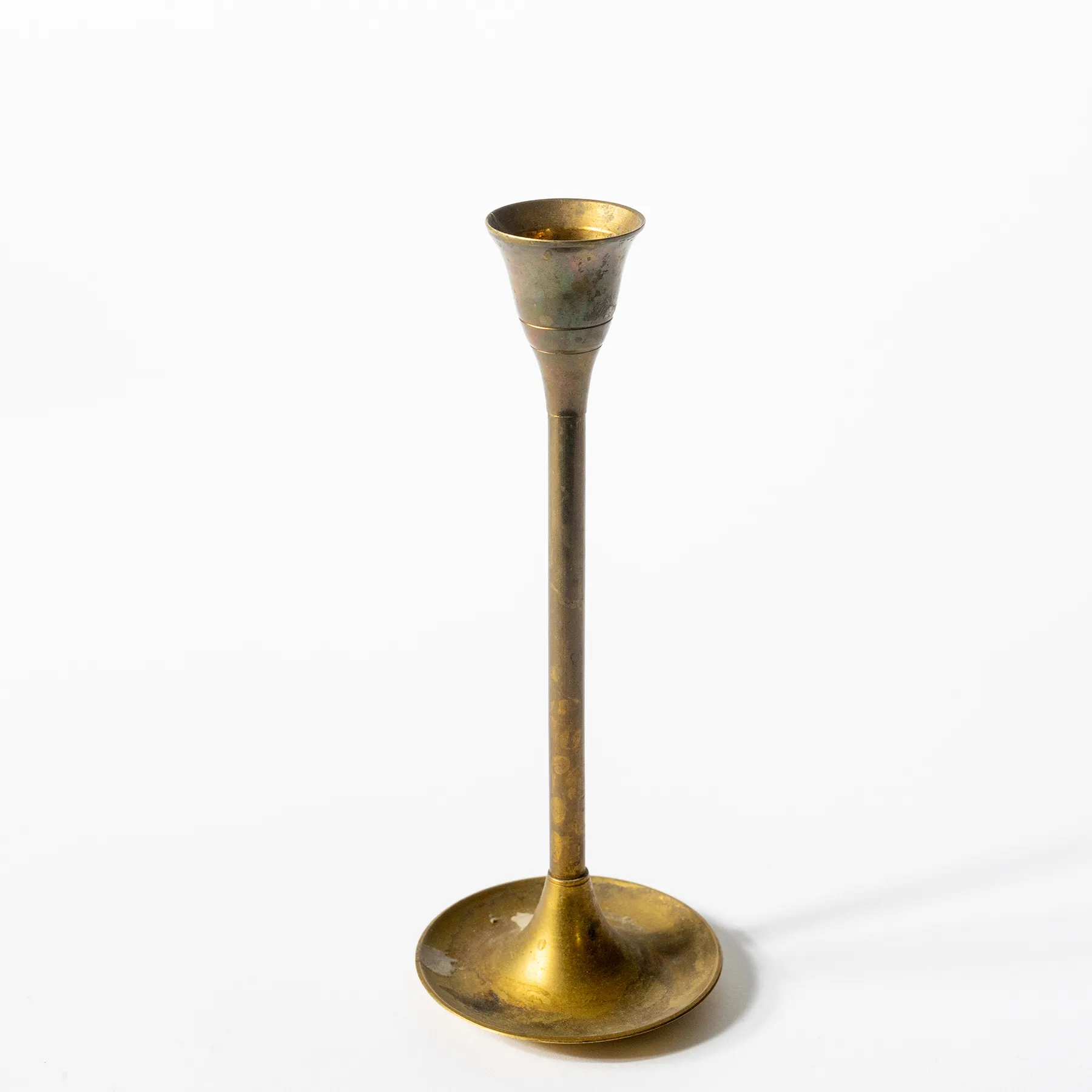 Brass Candle Holder -2 - 7" x 2.75"