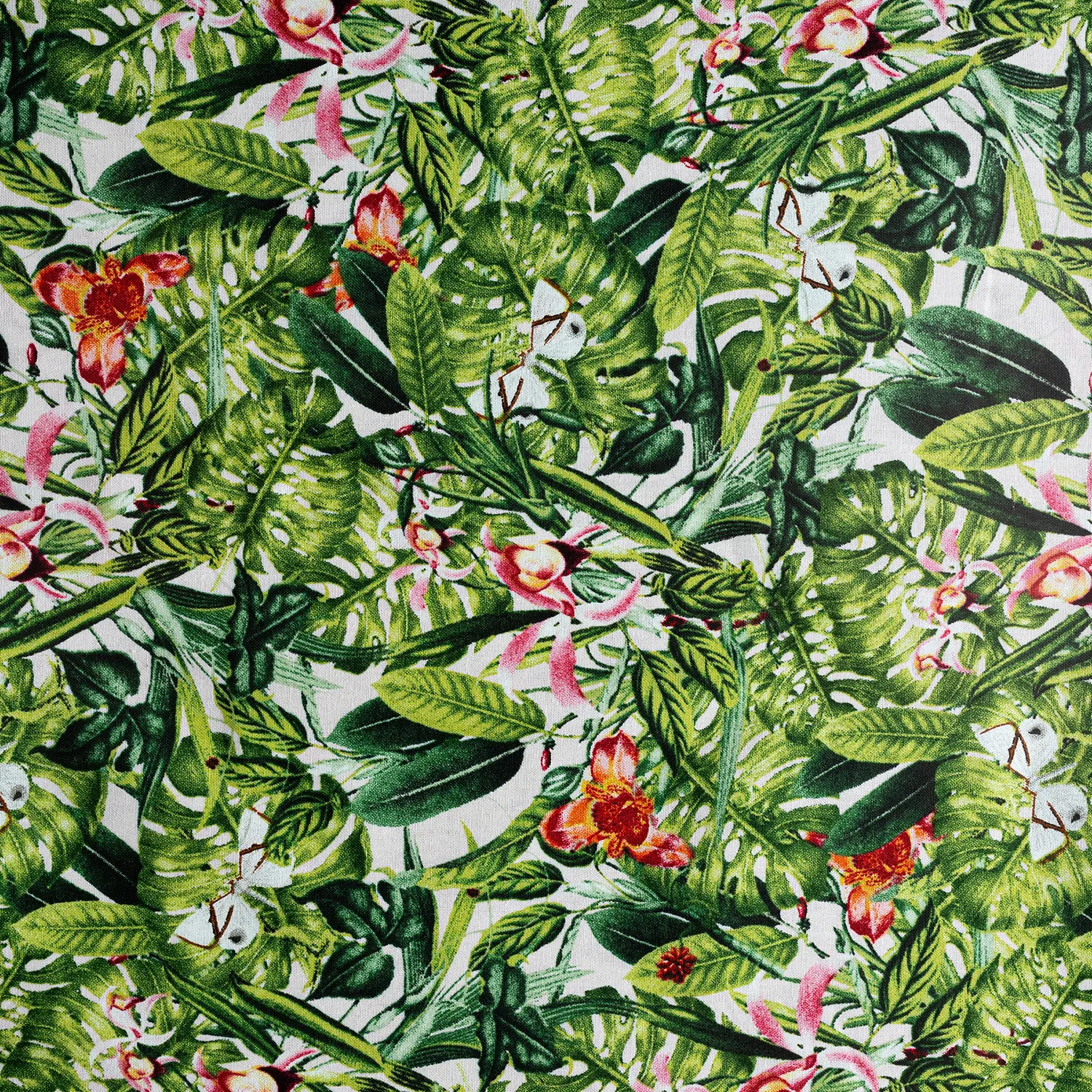 Fabric Very Detailed Plants and Flowers - 3' x 3.5'