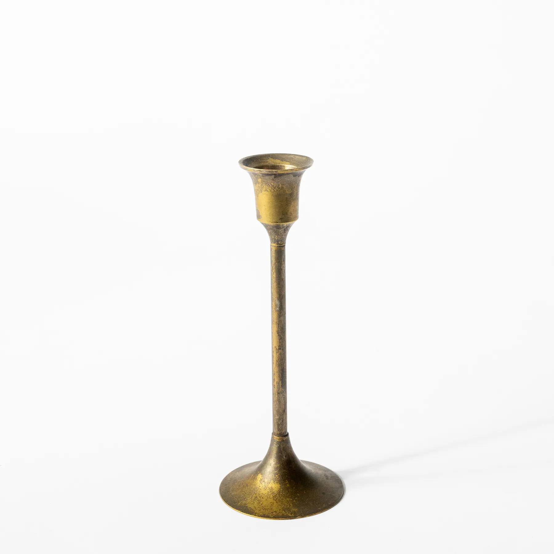 Brass Candle Holder - 3 - 7" x 2.75"