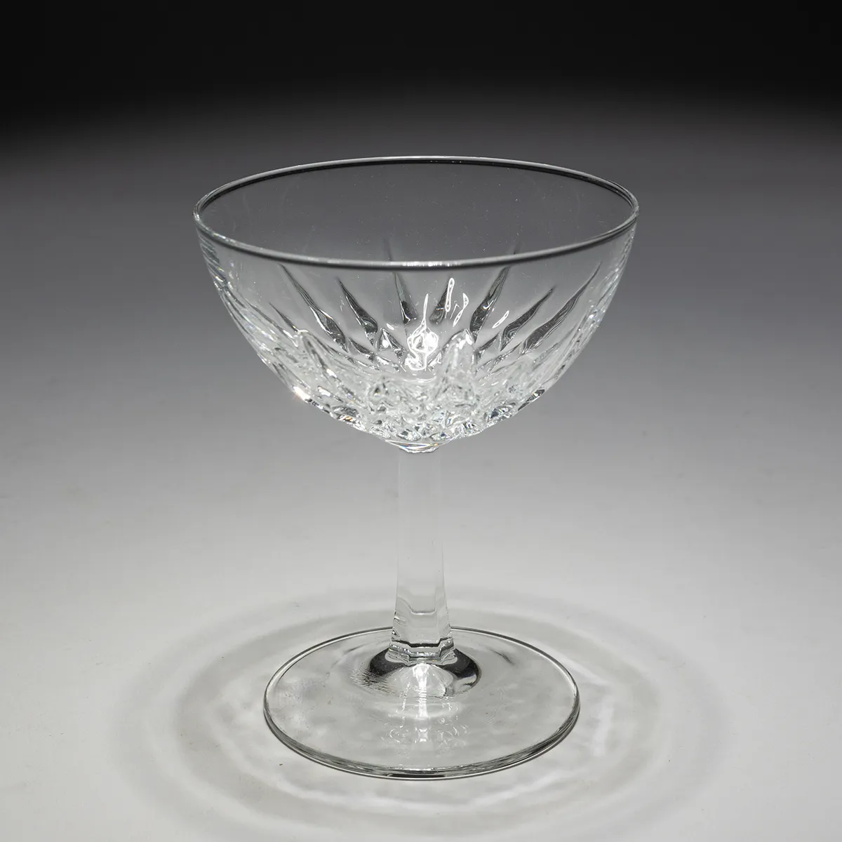 Crystal Champagne/Tall Sherbet Diamant by CRISTAL D'ARQUES-DURAND. FS