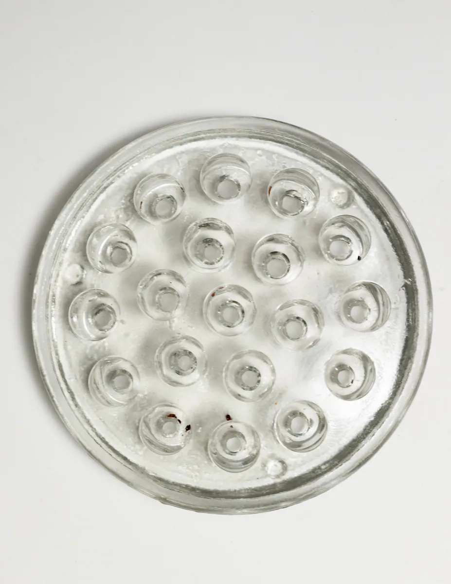 Clear Glass Flower Frog