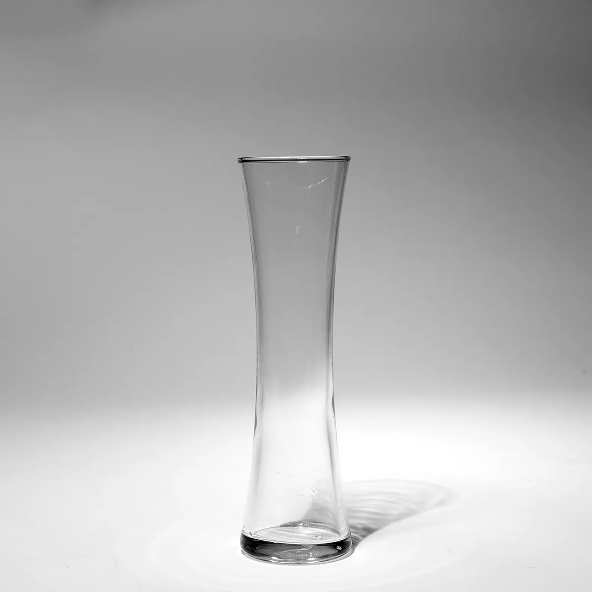 Medium slender clear glass flower vase bud vase