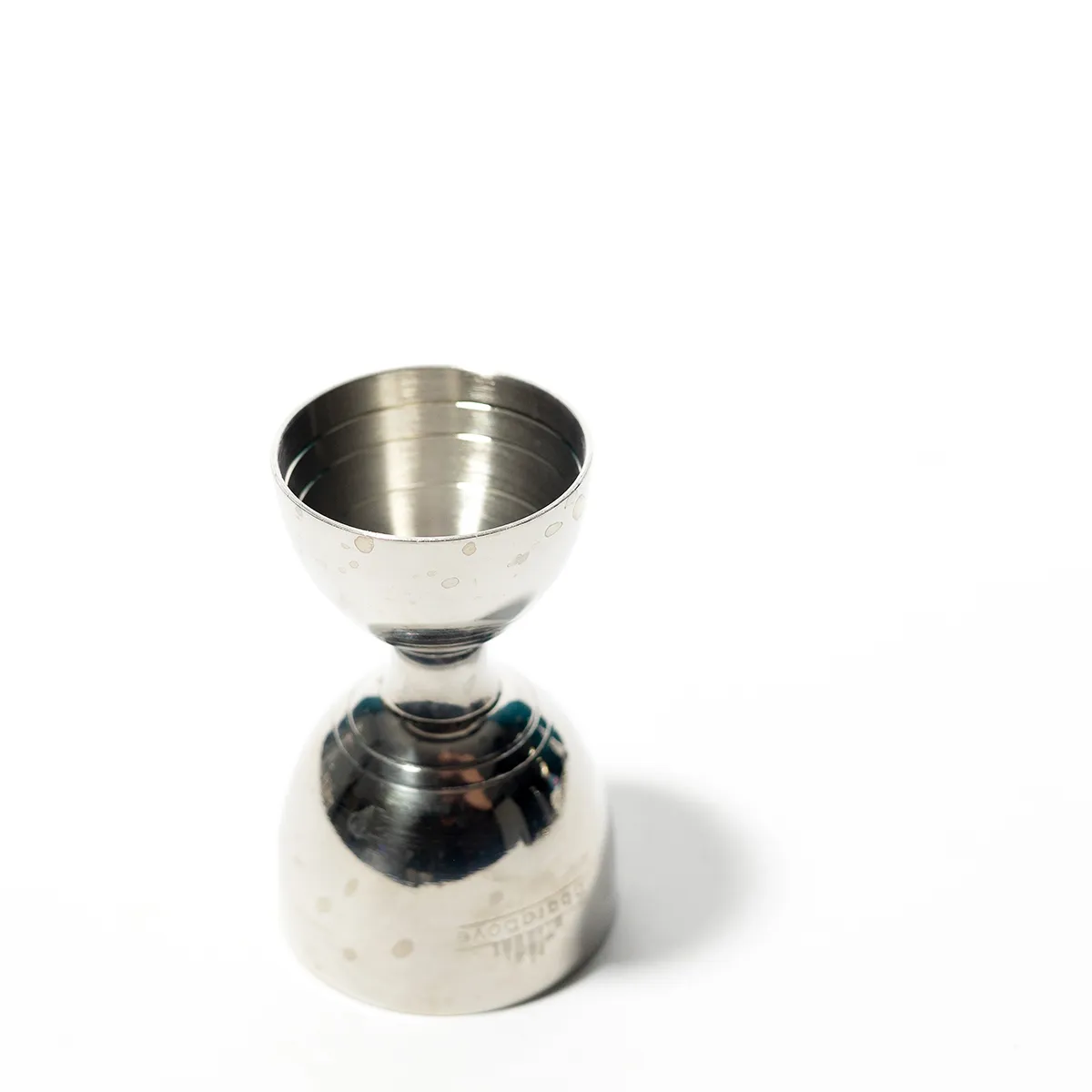 Rounded Bowl, Sleek Double Jigger Silver