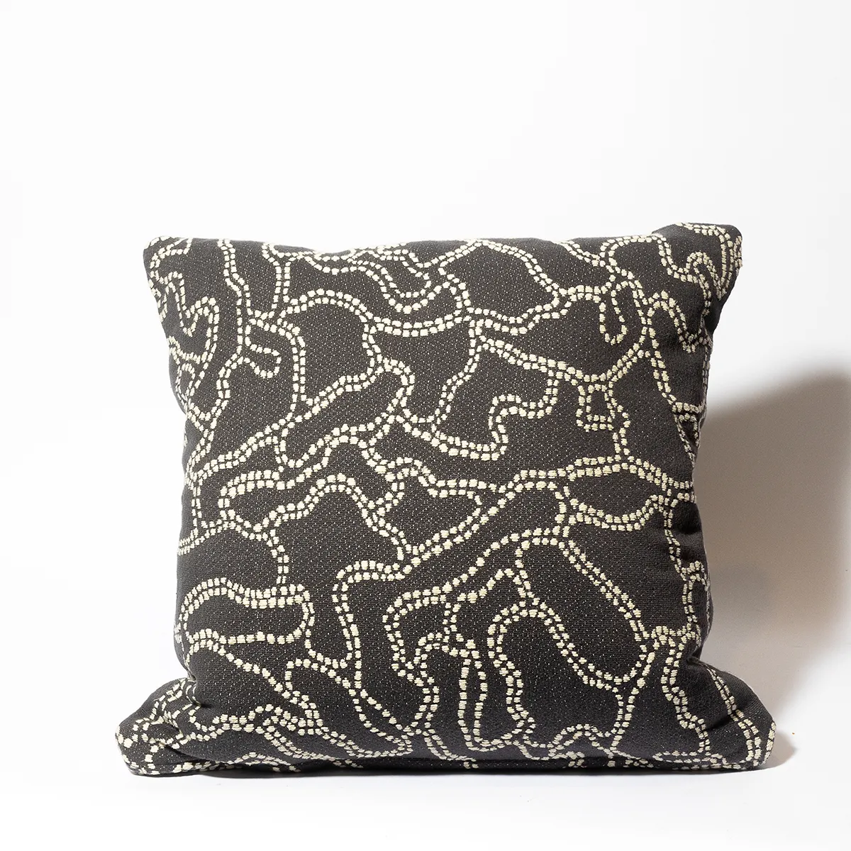 Gray and White 16" pillow - 16"