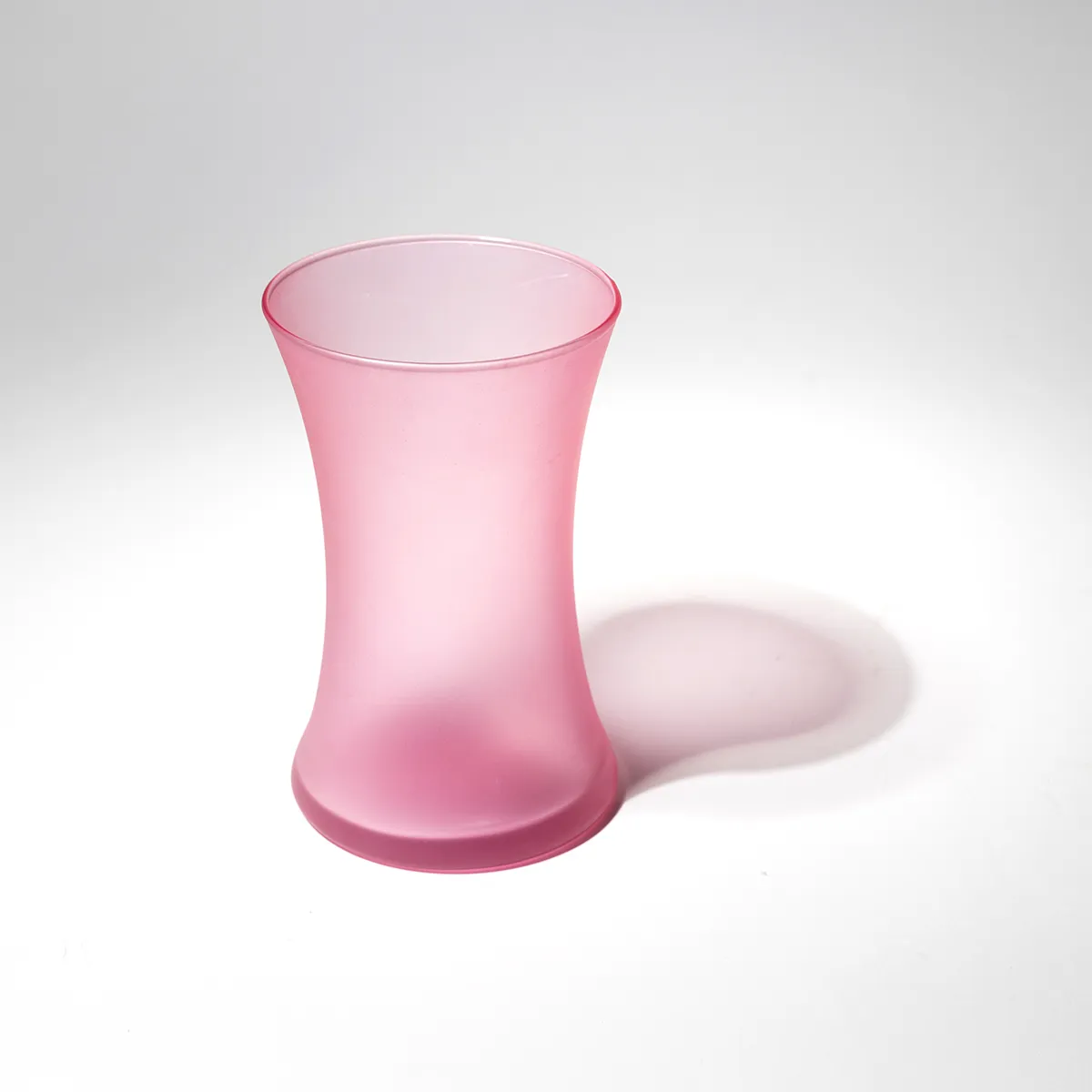 Vintage Pink Satin Finish Gathering Vase