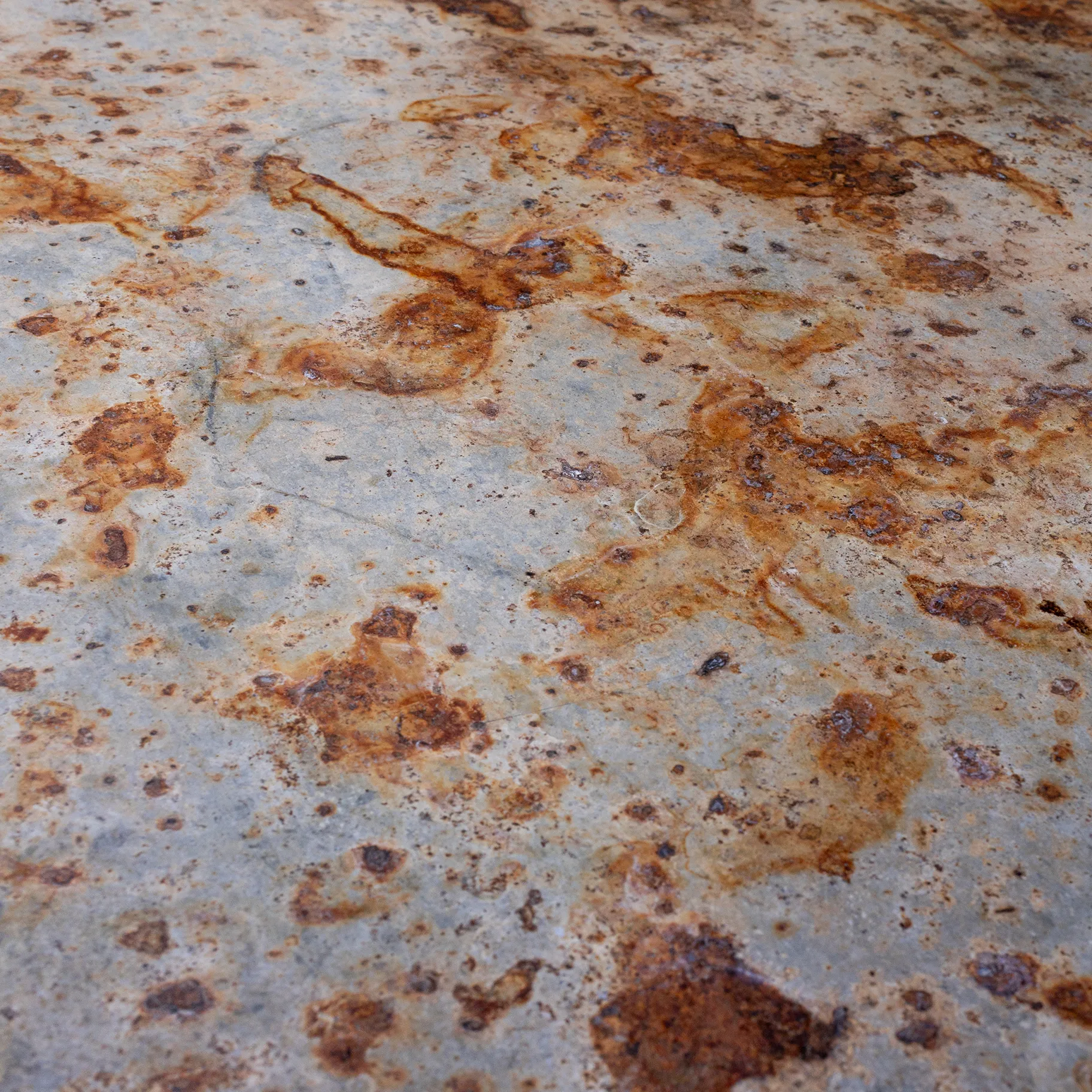  Surface Rusted Metal Sheets x 2