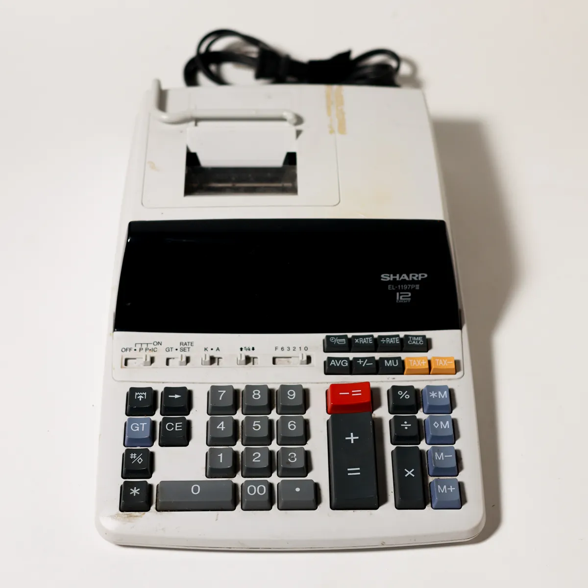 Vintage Sharp Printing Adding Calculator Office Prop