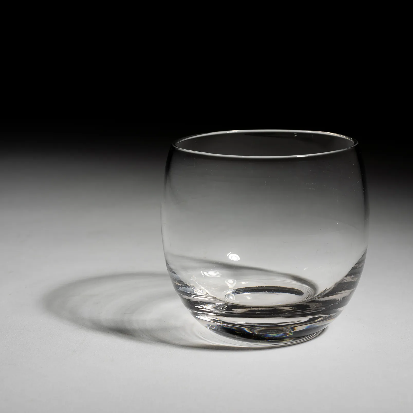 Single Clear Globe Rocks Glass