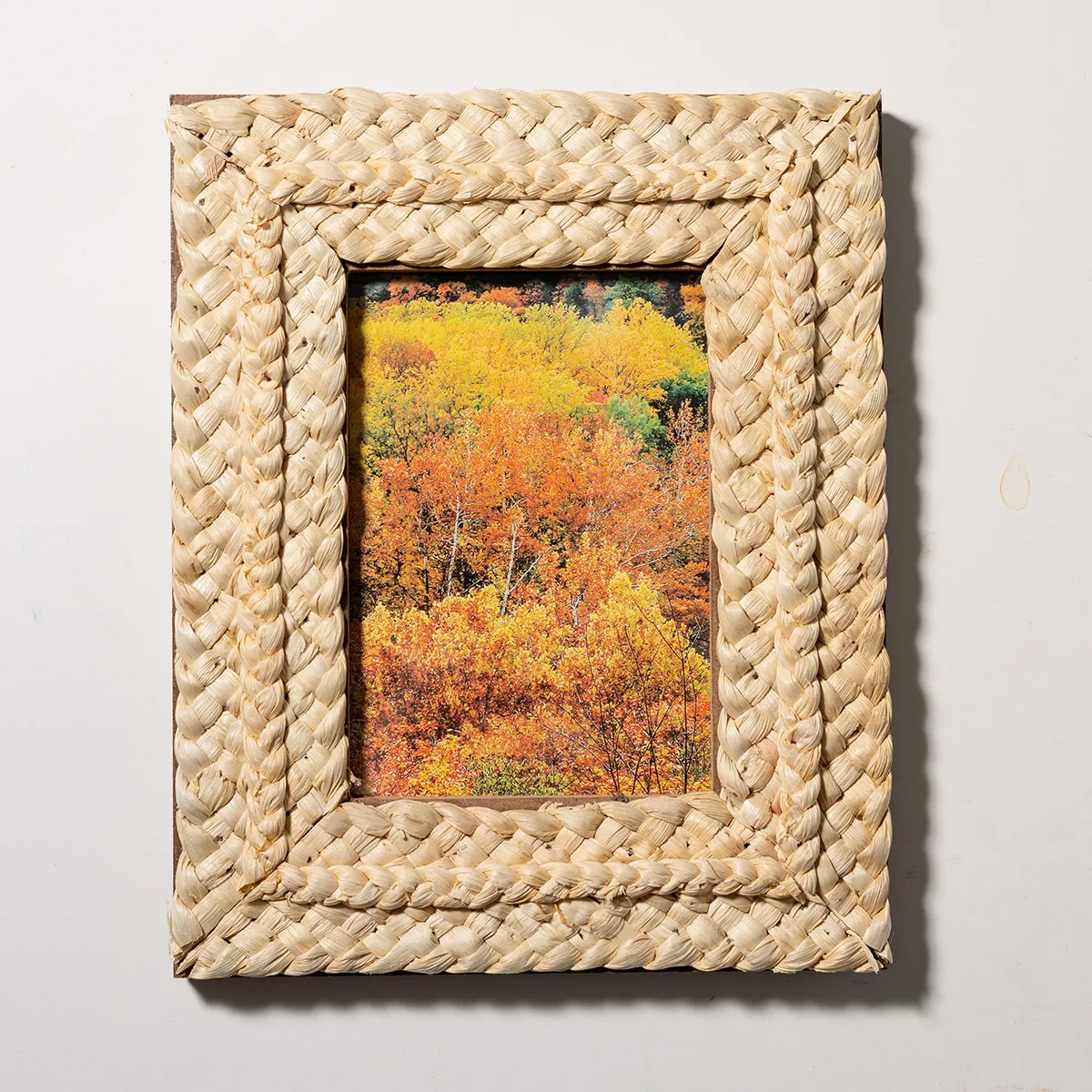 Woven Braided Corn Husk Picture Frame