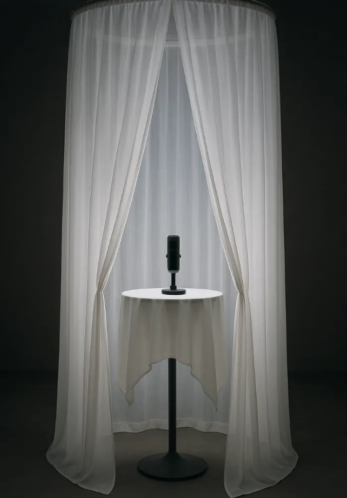 Sheer White Curtains set of 2